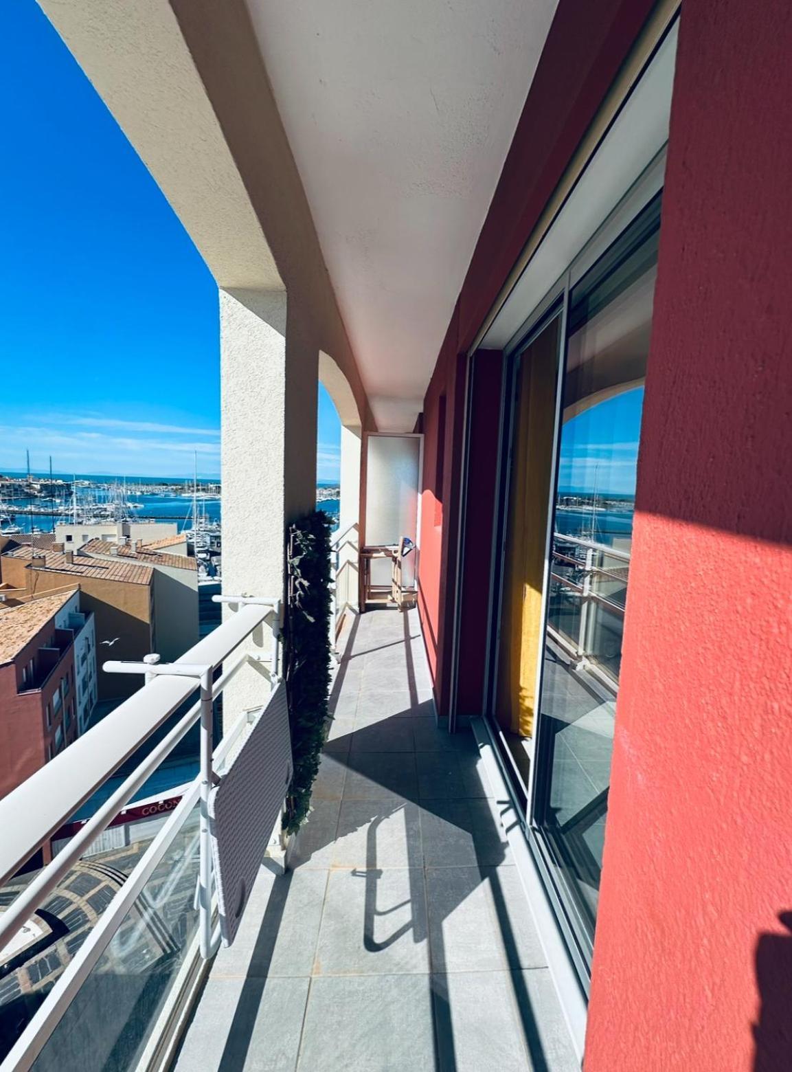 Centre Port,Vue Panoramique,Clim,Balcon,Wifi Agde Exterior foto