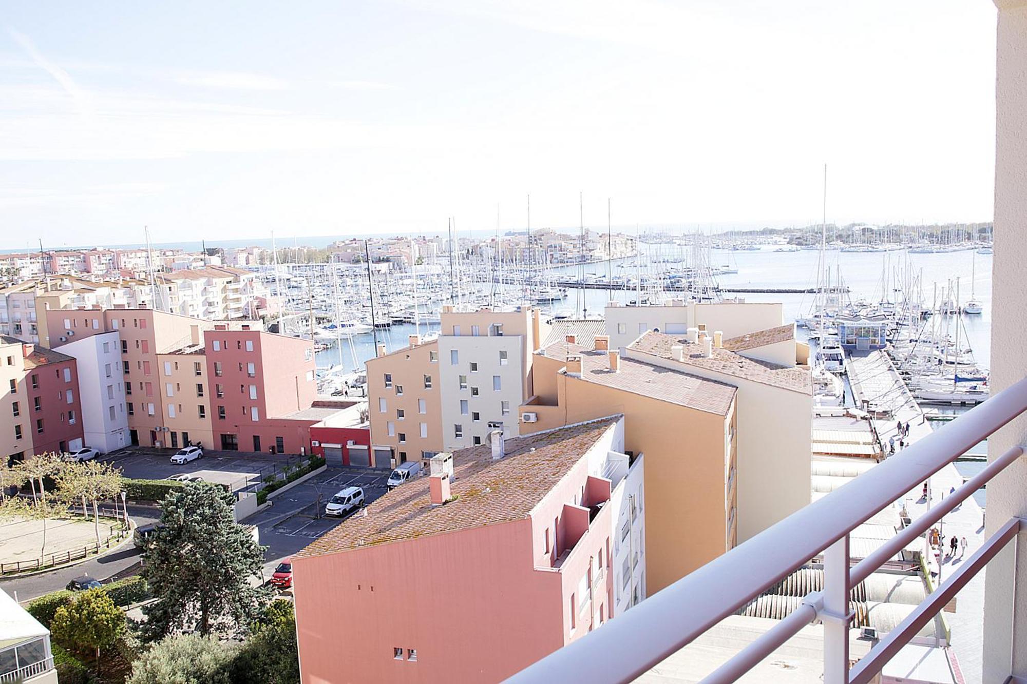 Centre Port,Vue Panoramique,Clim,Balcon,Wifi Agde Exterior foto