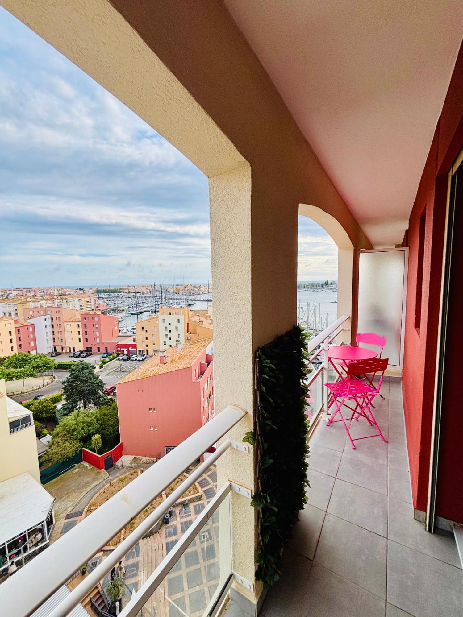 Centre Port,Vue Panoramique,Clim,Balcon,Wifi Agde Exterior foto